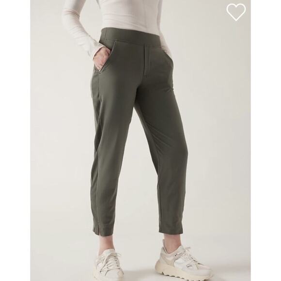 Brooklyn Ankle Pant Size 8 Mountain Olive Travel Casual - Picture 4 of 12